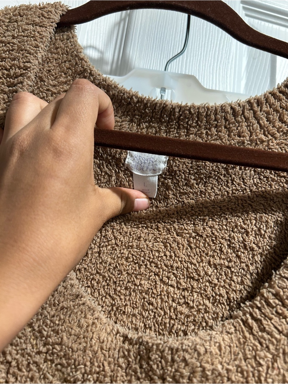 stars above Brown V-Neck Cozy Knit Sweater - Picture 4 of 4